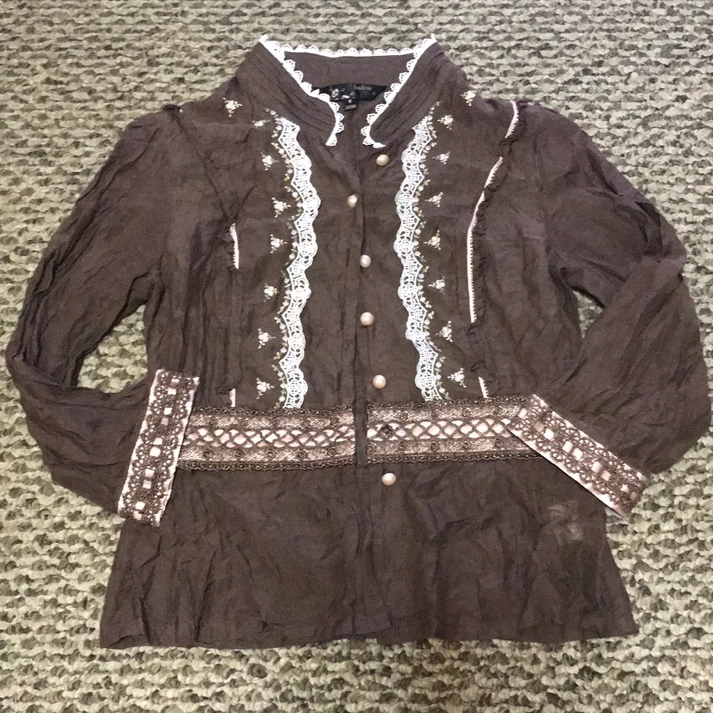 Silk blend blouse